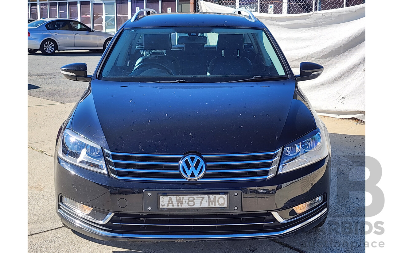 3/2013 Volkswagen Passat 130 TDI Highline 3C MY13.5 4d Wagon Black 2.0L
