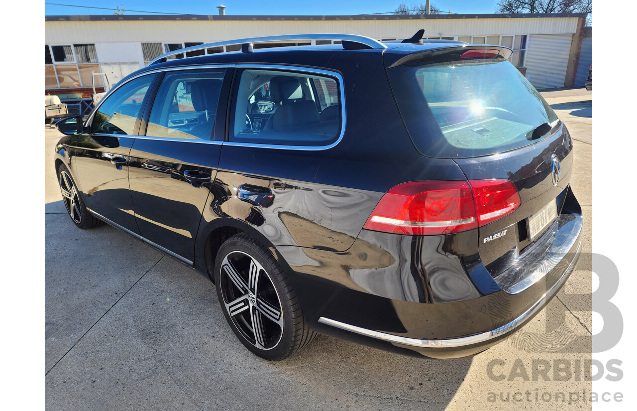 3/2013 Volkswagen Passat 130 TDI Highline 3C MY13.5 4d Wagon Black 2.0L