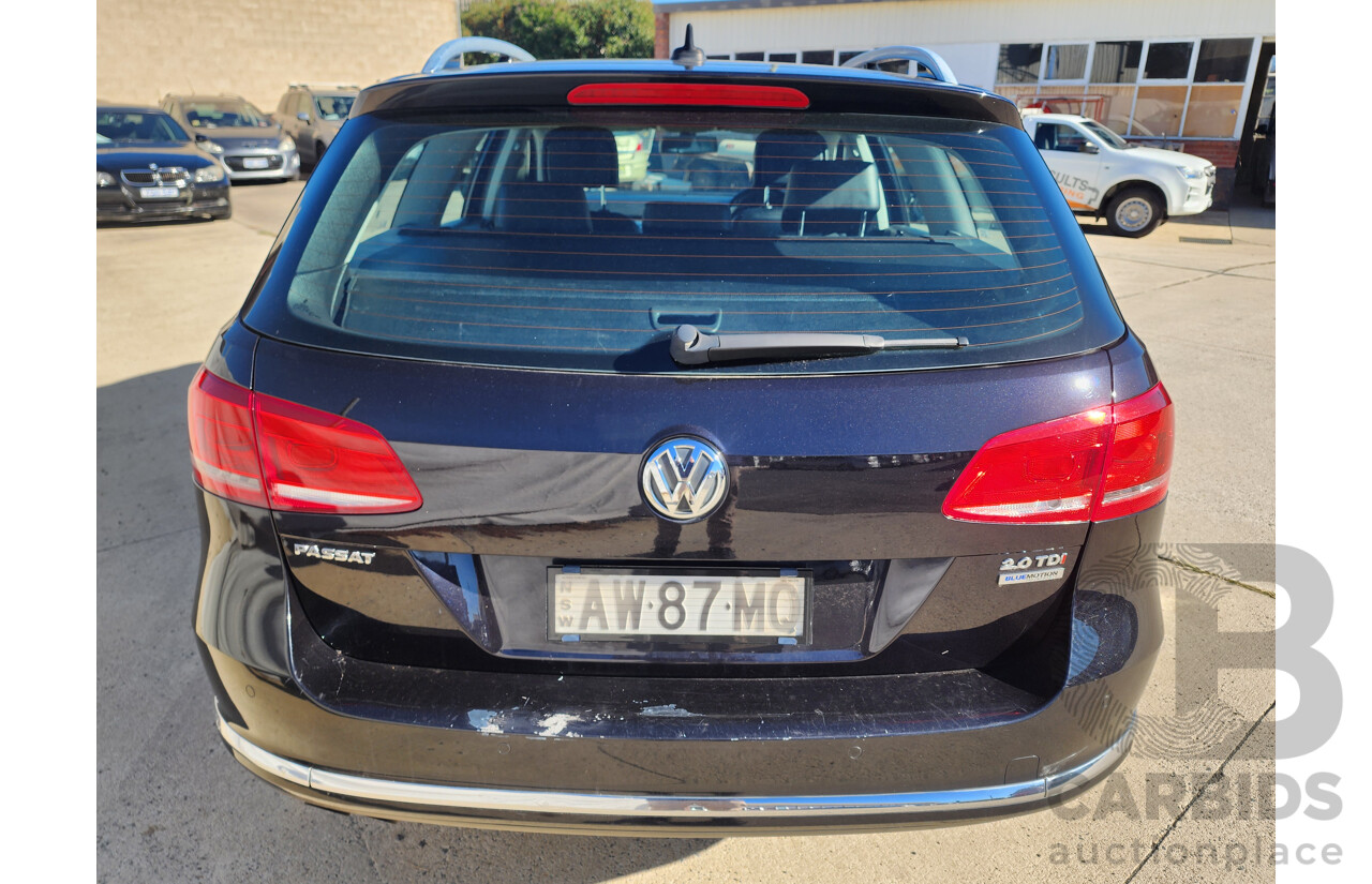 3/2013 Volkswagen Passat 130 TDI Highline 3C MY13.5 4d Wagon Black 2.0L