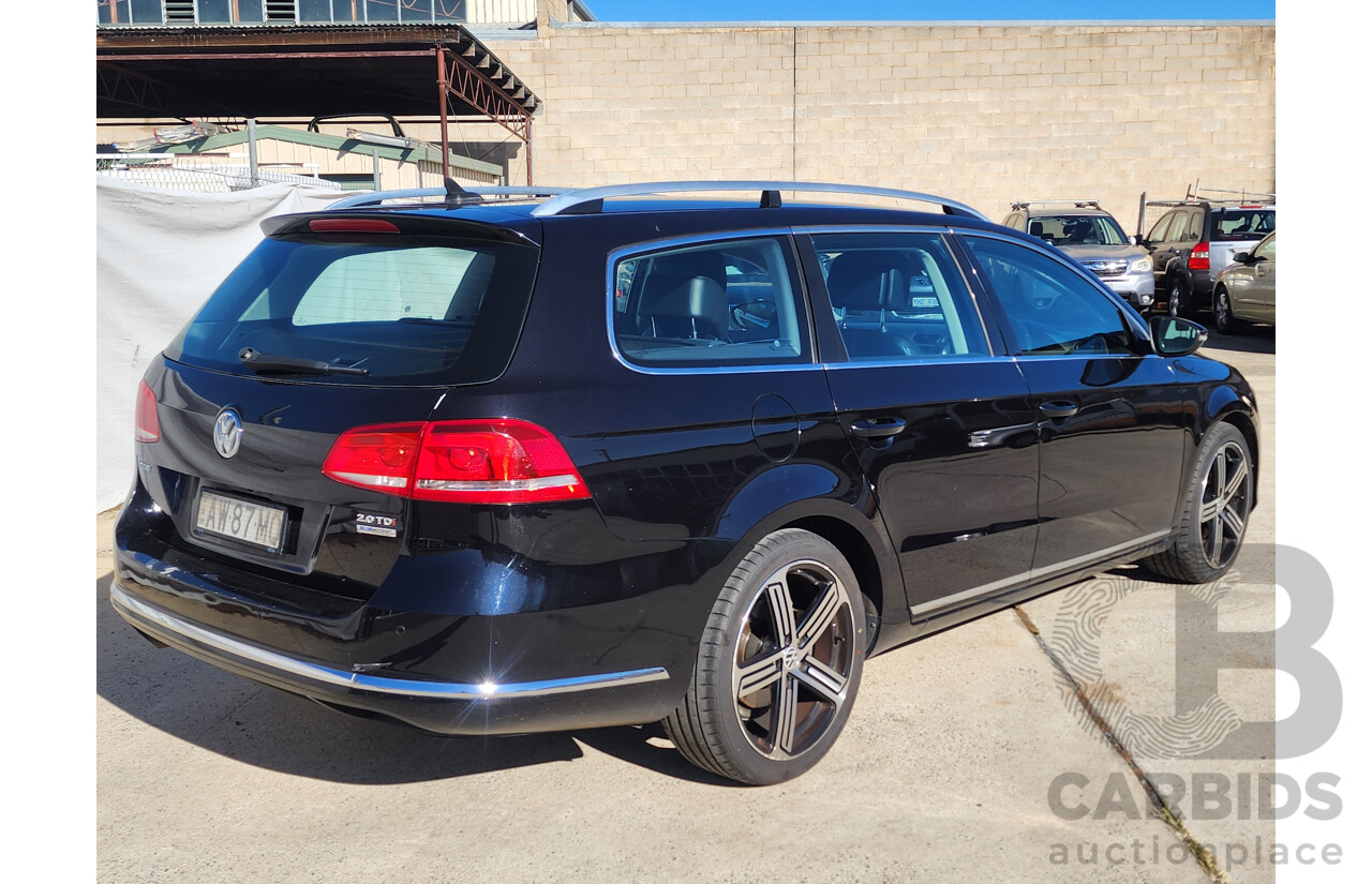 3/2013 Volkswagen Passat 130 TDI Highline 3C MY13.5 4d Wagon Black 2.0L