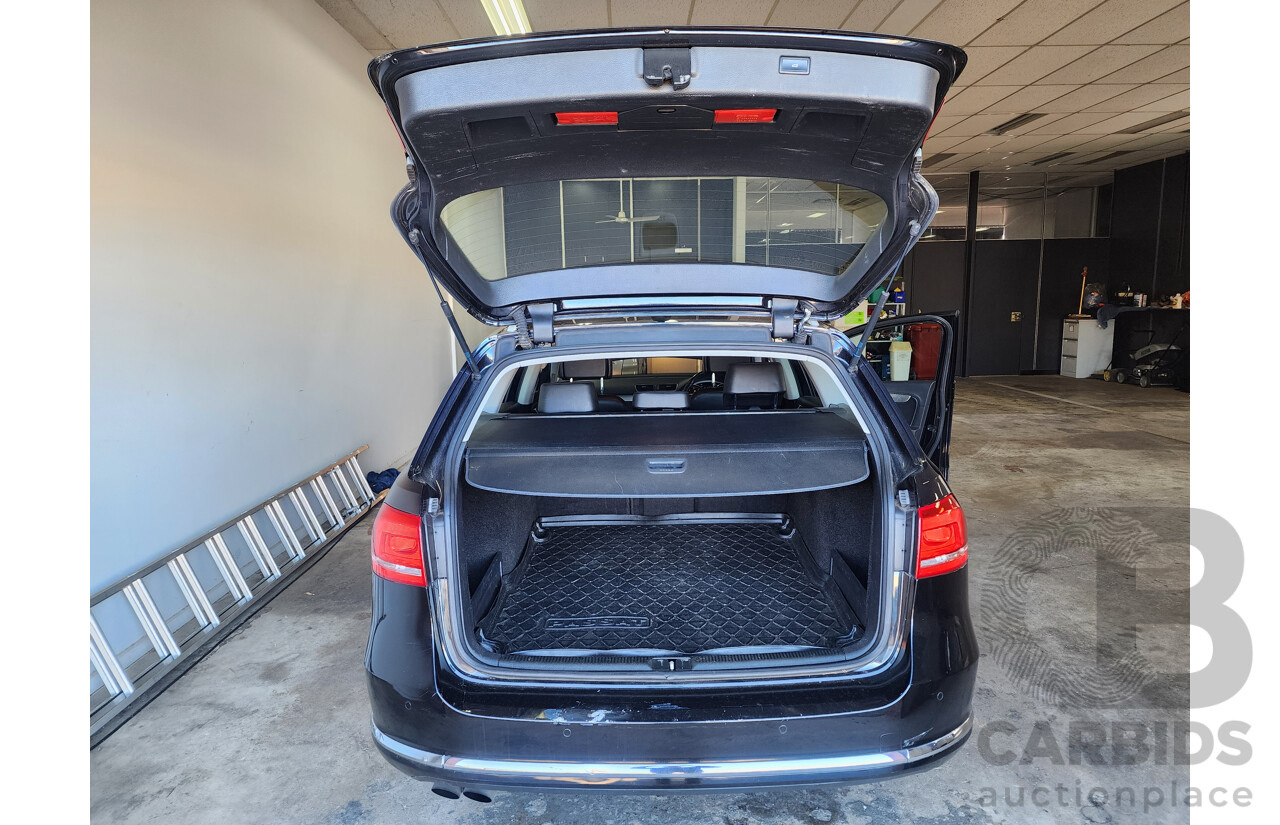 3/2013 Volkswagen Passat 130 TDI Highline 3C MY13.5 4d Wagon Black 2.0L