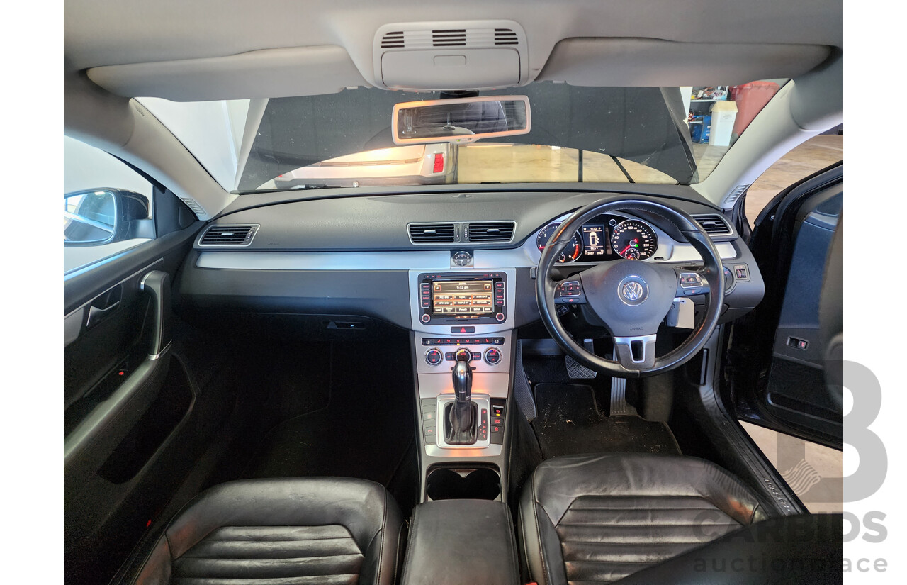 3/2013 Volkswagen Passat 130 TDI Highline 3C MY13.5 4d Wagon Black 2.0L