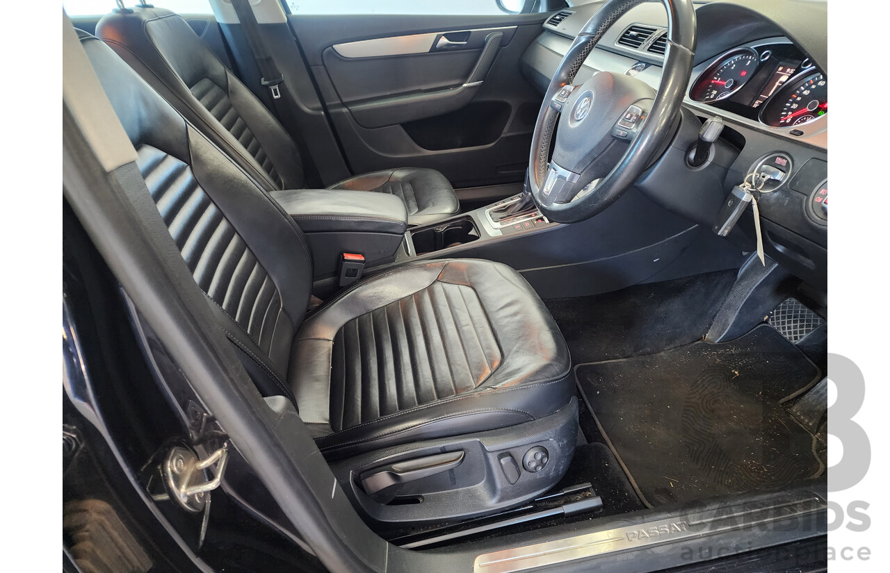 3/2013 Volkswagen Passat 130 TDI Highline 3C MY13.5 4d Wagon Black 2.0L