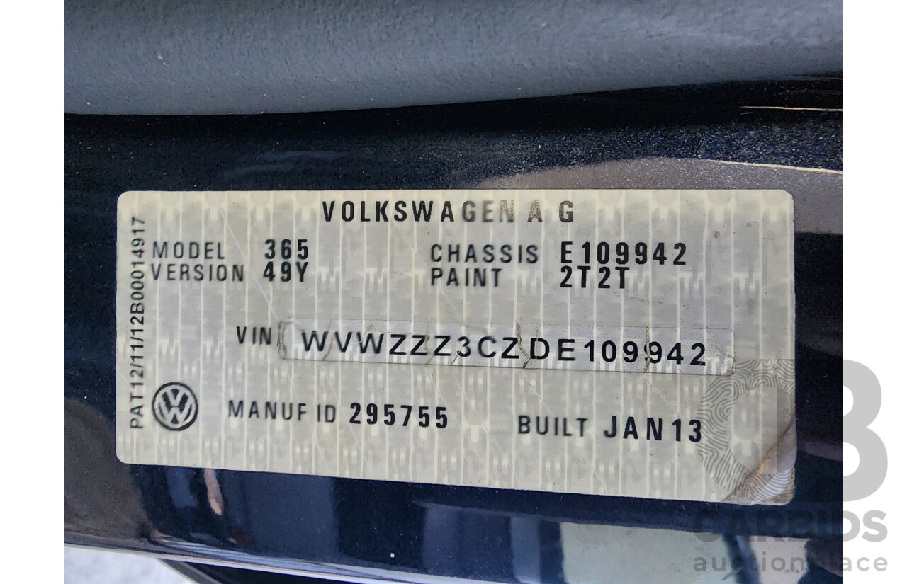 3/2013 Volkswagen Passat 130 TDI Highline 3C MY13.5 4d Wagon Black 2.0L