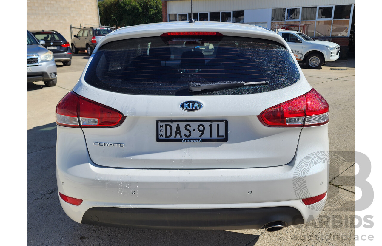 5/2015 Kia Cerato S YD MY15 5d Hatchback White 1.8L