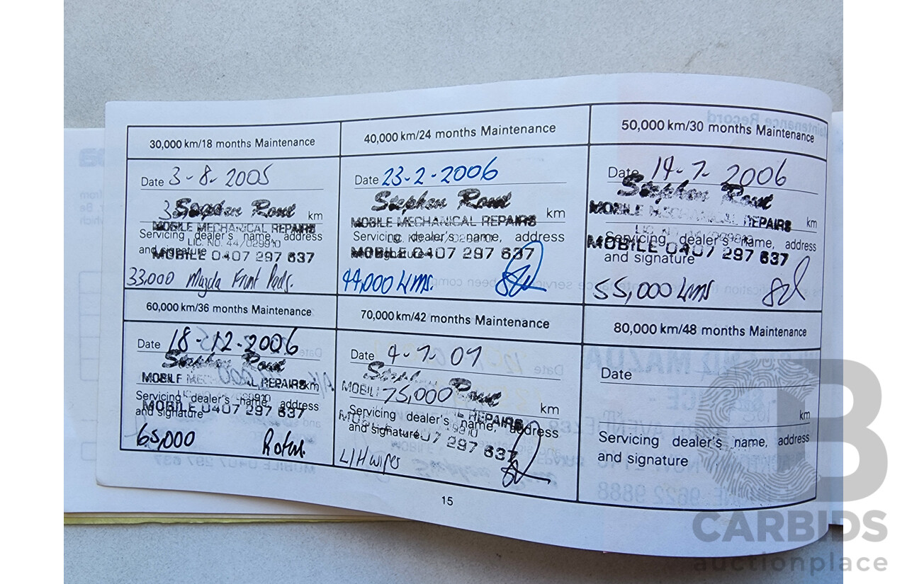 5/2004 Mazda Mazda6 Classic GG 4d Sedan Silver 2.3L