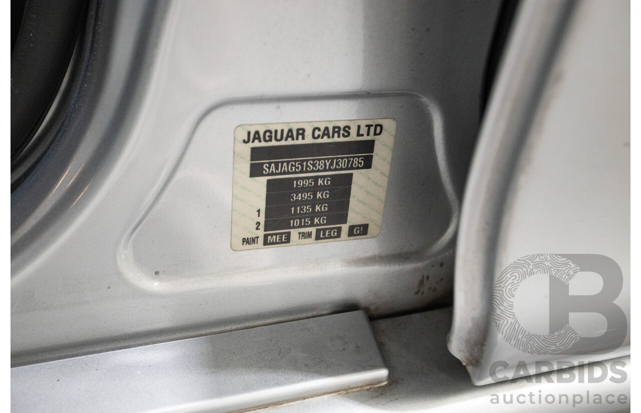 10/2007 Jaguar X Type 2.1 V6 LE MY08 4d Sedan Liquid Silver Metallic 2.1L