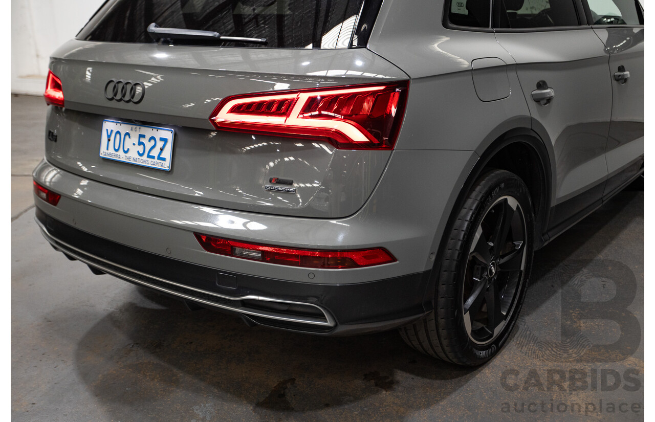 07/17 Audi Q5 2.0 TFSI Quattro S-line Black (AWD) FY MY17 4D Wagon Quantum Grey Metallic Turbo 2.0L