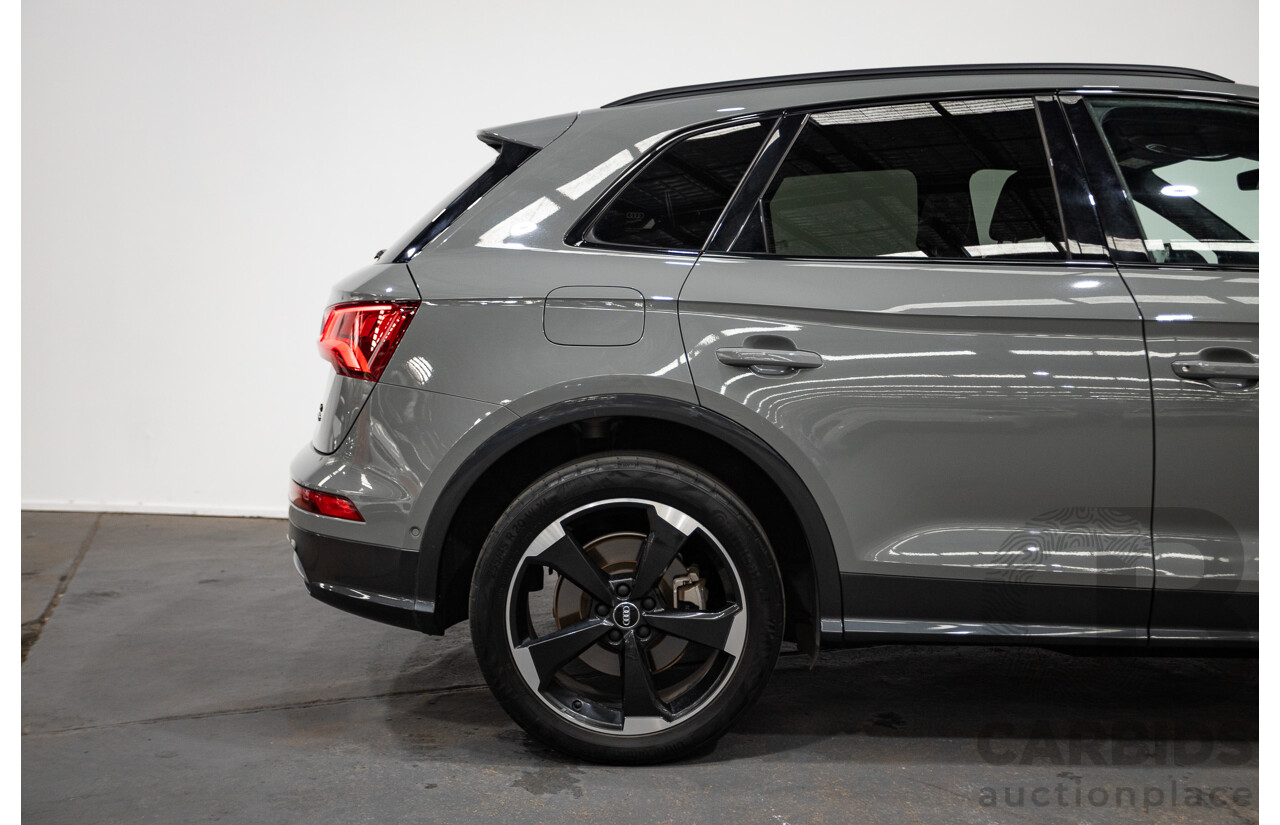07/17 Audi Q5 2.0 TFSI Quattro S-line Black (AWD) FY MY17 4D Wagon Quantum Grey Metallic Turbo 2.0L