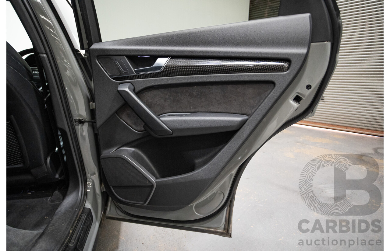 07/17 Audi Q5 2.0 TFSI Quattro S-line Black (AWD) FY MY17 4D Wagon Quantum Grey Metallic Turbo 2.0L