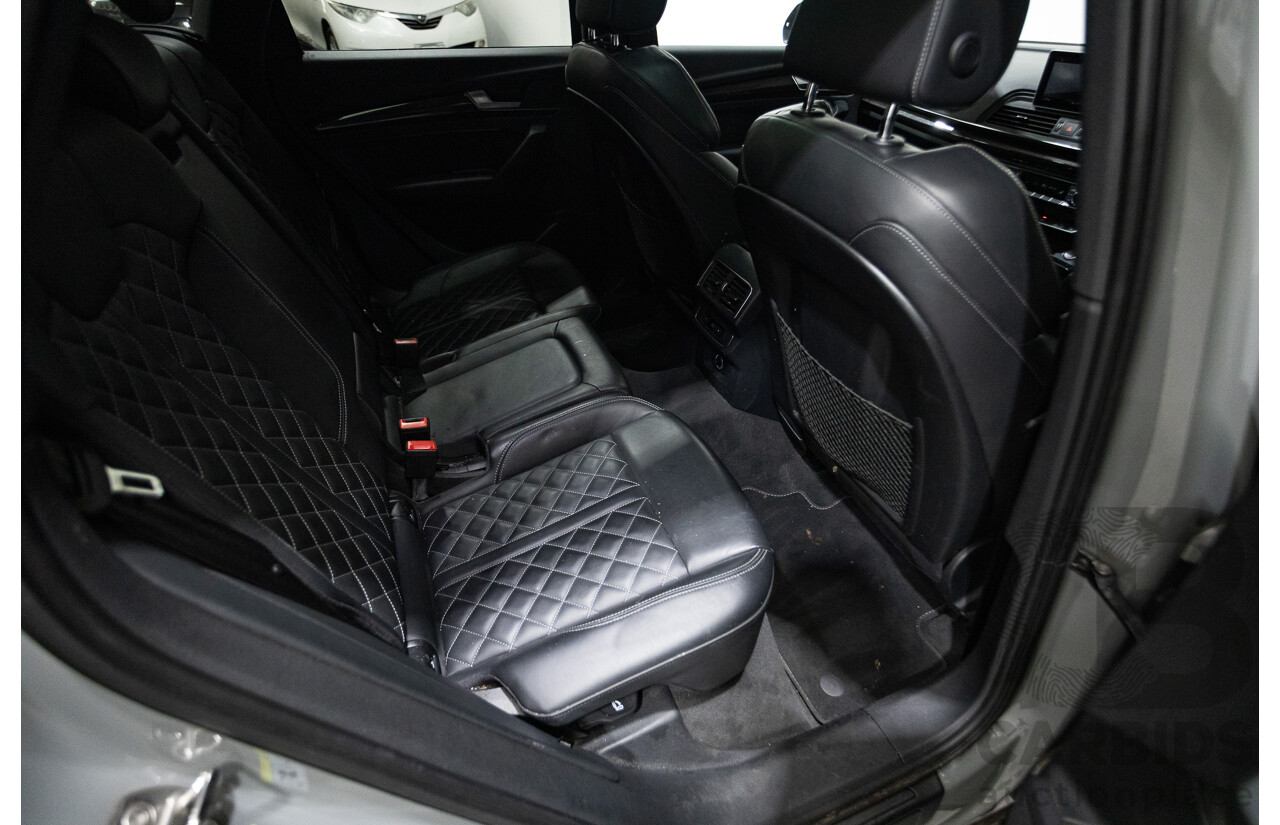 07/17 Audi Q5 2.0 TFSI Quattro S-line Black (AWD) FY MY17 4D Wagon Quantum Grey Metallic Turbo 2.0L