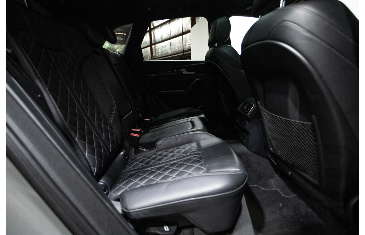 07/17 Audi Q5 2.0 TFSI Quattro S-line Black (AWD) FY MY17 4D Wagon Quantum Grey Metallic Turbo 2.0L