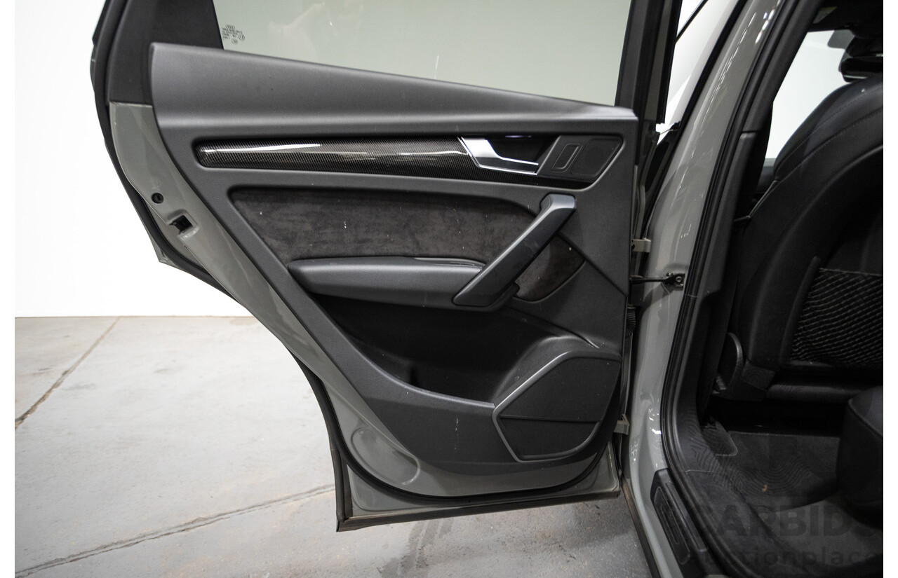 07/17 Audi Q5 2.0 TFSI Quattro S-line Black (AWD) FY MY17 4D Wagon Quantum Grey Metallic Turbo 2.0L