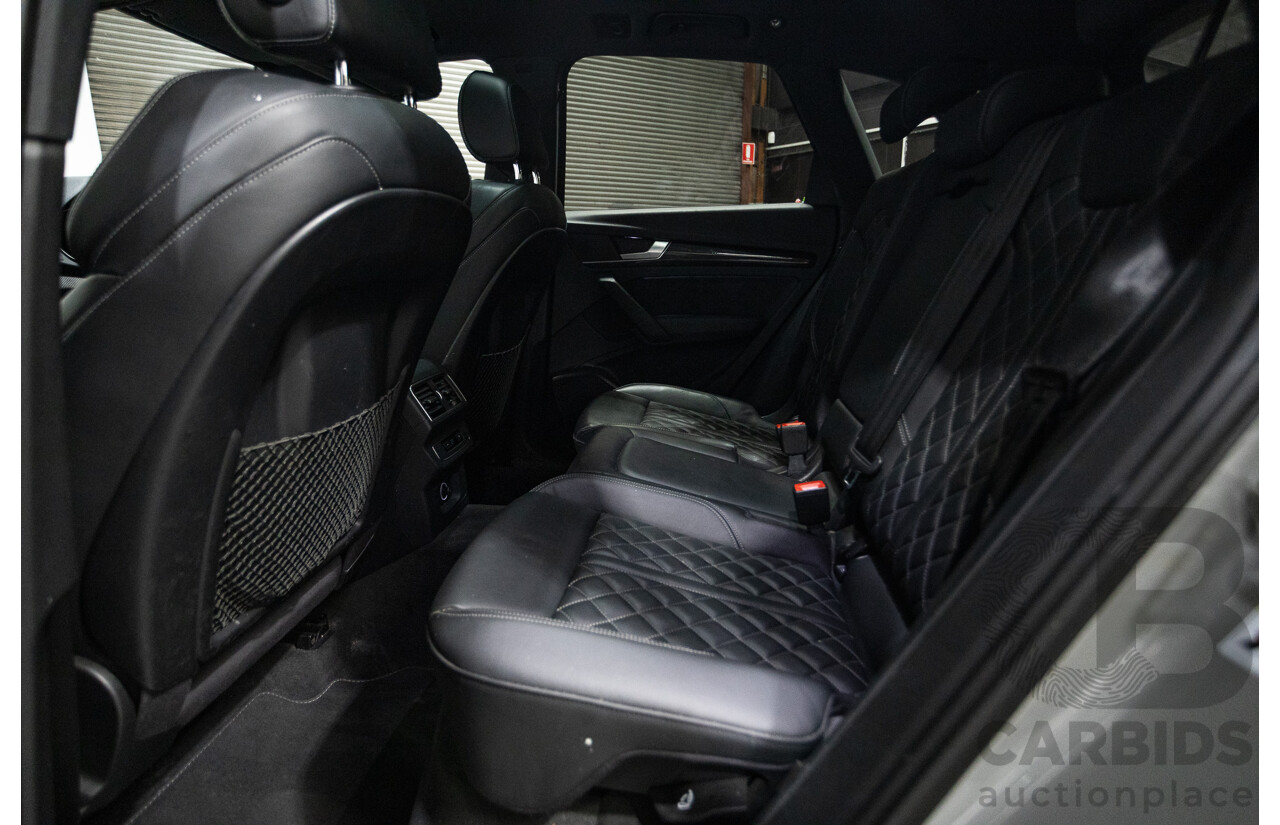 07/17 Audi Q5 2.0 TFSI Quattro S-line Black (AWD) FY MY17 4D Wagon Quantum Grey Metallic Turbo 2.0L