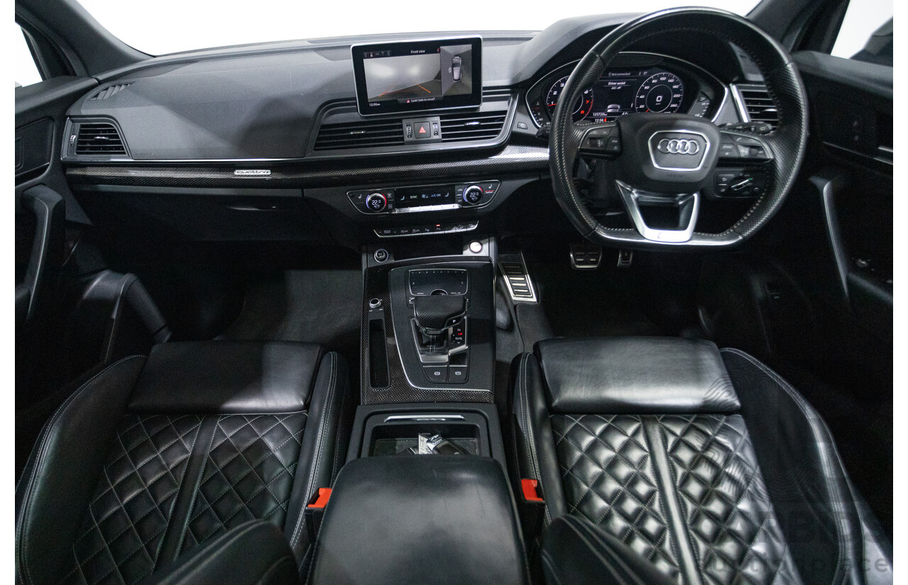 07/17 Audi Q5 2.0 TFSI Quattro S-line Black (AWD) FY MY17 4D Wagon Quantum Grey Metallic Turbo 2.0L