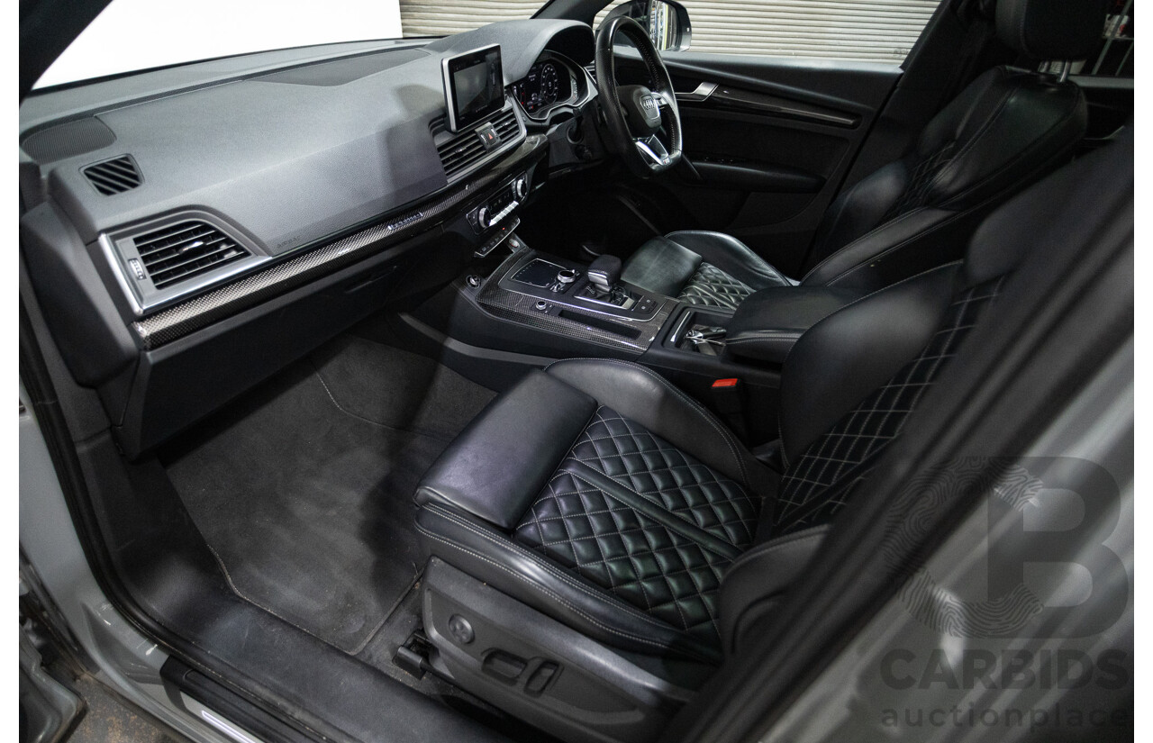 07/17 Audi Q5 2.0 TFSI Quattro S-line Black (AWD) FY MY17 4D Wagon Quantum Grey Metallic Turbo 2.0L