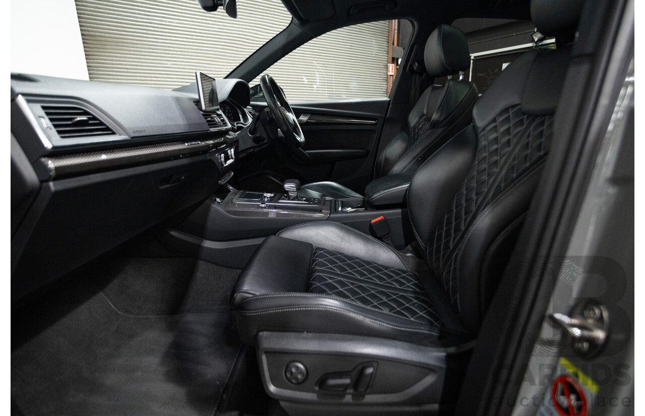 07/17 Audi Q5 2.0 TFSI Quattro S-line Black (AWD) FY MY17 4D Wagon Quantum Grey Metallic Turbo 2.0L