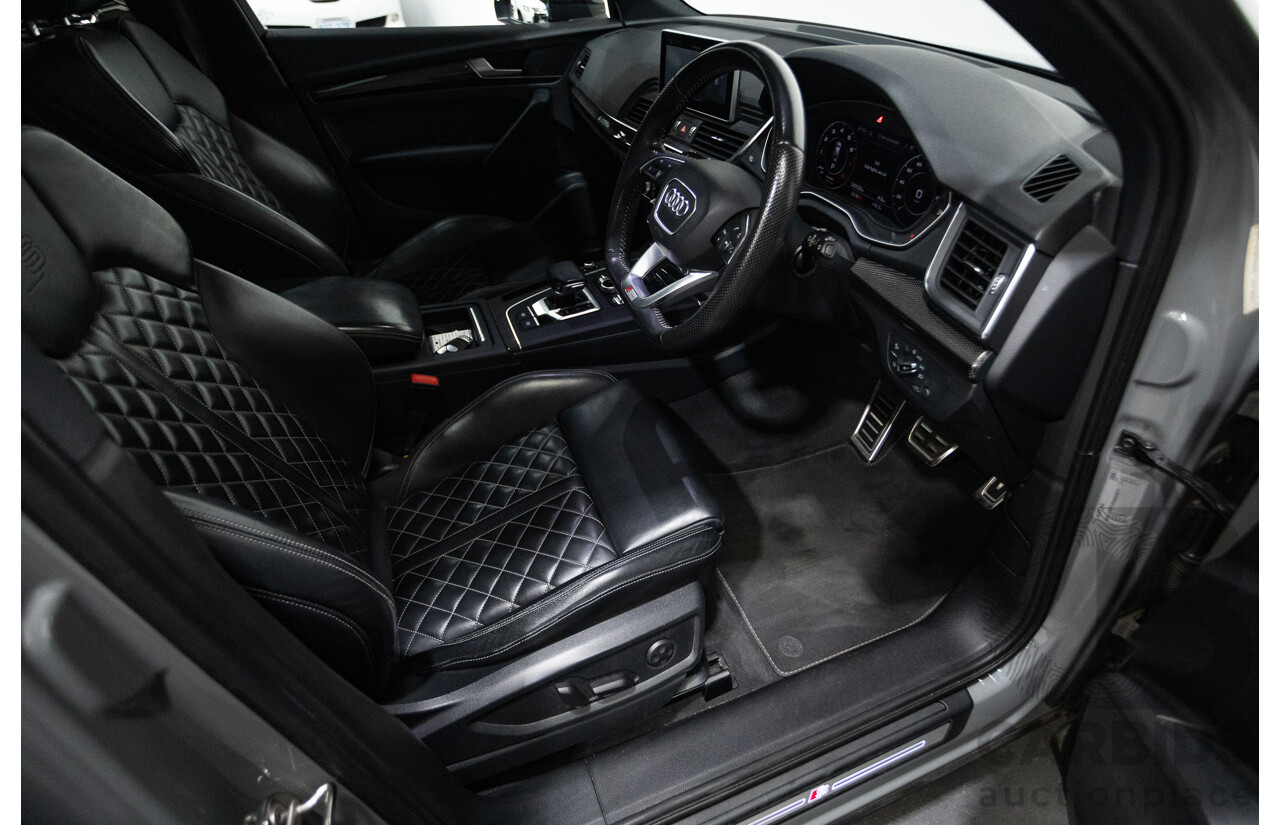 07/17 Audi Q5 2.0 TFSI Quattro S-line Black (AWD) FY MY17 4D Wagon Quantum Grey Metallic Turbo 2.0L