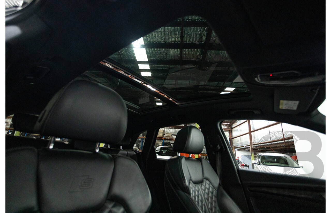 07/17 Audi Q5 2.0 TFSI Quattro S-line Black (AWD) FY MY17 4D Wagon Quantum Grey Metallic Turbo 2.0L