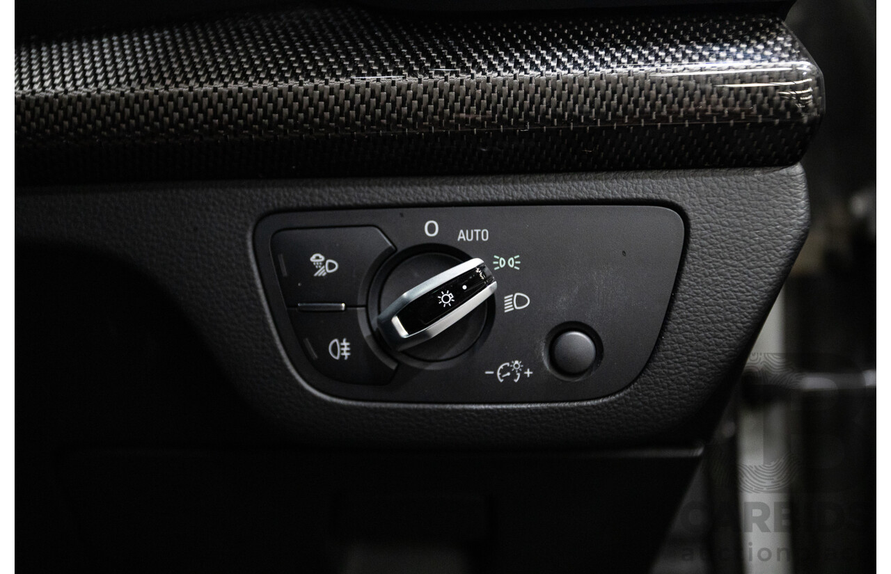 07/17 Audi Q5 2.0 TFSI Quattro S-line Black (AWD) FY MY17 4D Wagon Quantum Grey Metallic Turbo 2.0L