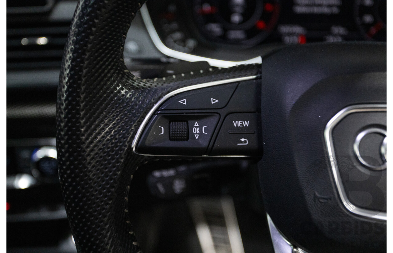 07/17 Audi Q5 2.0 TFSI Quattro S-line Black (AWD) FY MY17 4D Wagon Quantum Grey Metallic Turbo 2.0L