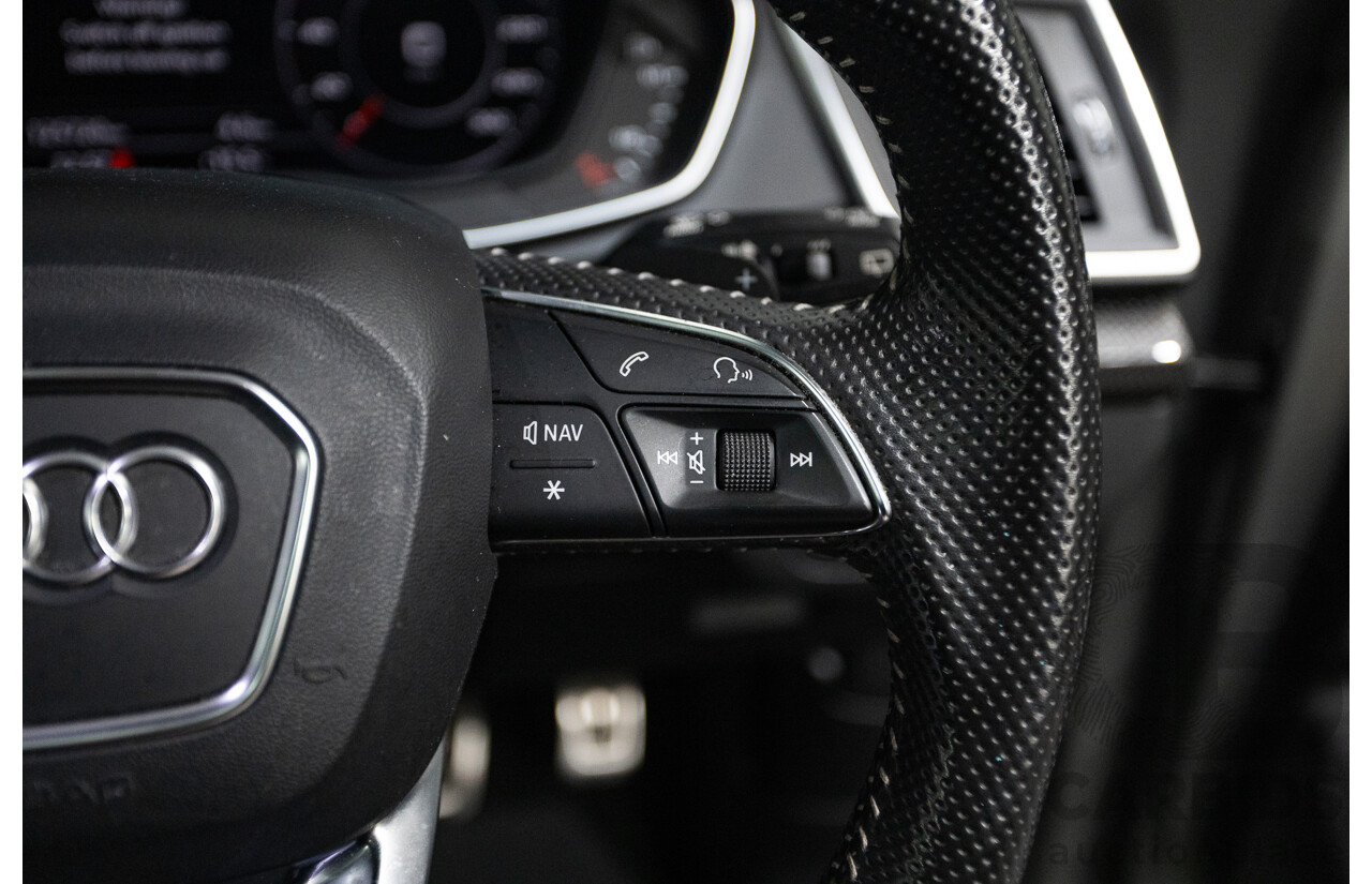 07/17 Audi Q5 2.0 TFSI Quattro S-line Black (AWD) FY MY17 4D Wagon Quantum Grey Metallic Turbo 2.0L