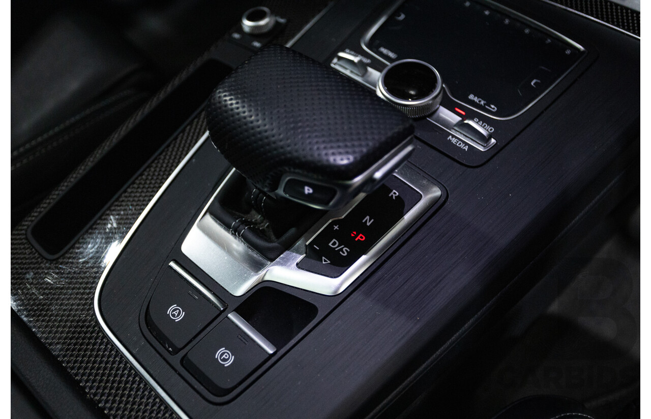 07/17 Audi Q5 2.0 TFSI Quattro S-line Black (AWD) FY MY17 4D Wagon Quantum Grey Metallic Turbo 2.0L