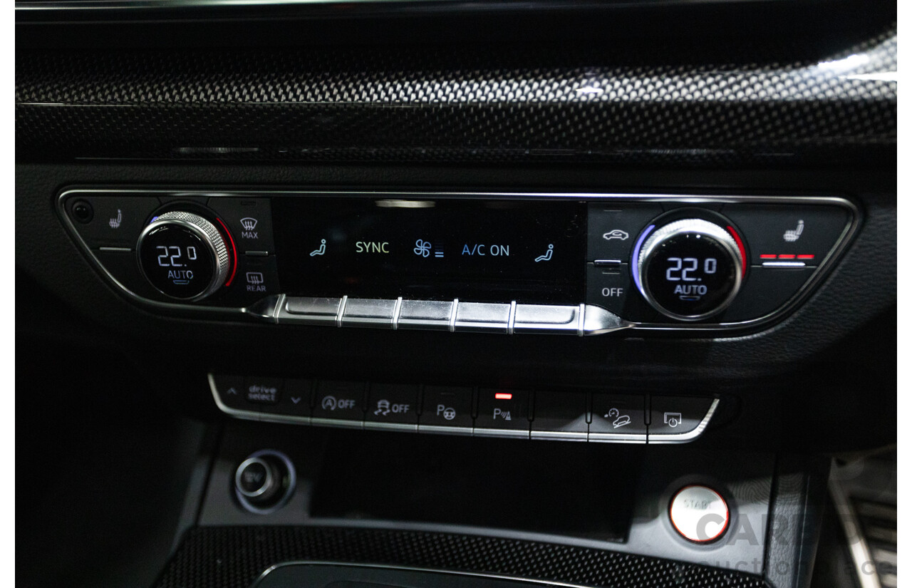 07/17 Audi Q5 2.0 TFSI Quattro S-line Black (AWD) FY MY17 4D Wagon Quantum Grey Metallic Turbo 2.0L