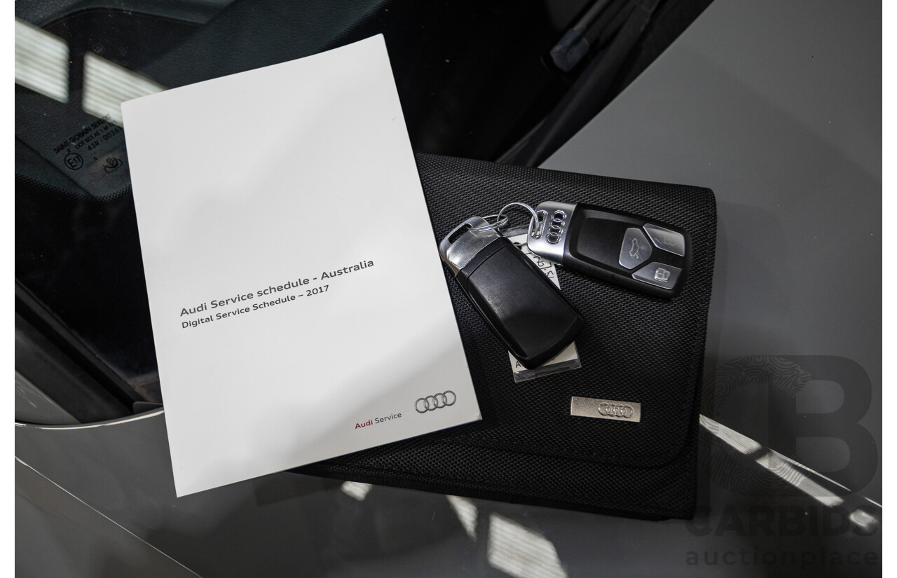 07/17 Audi Q5 2.0 TFSI Quattro S-line Black (AWD) FY MY17 4D Wagon Quantum Grey Metallic Turbo 2.0L