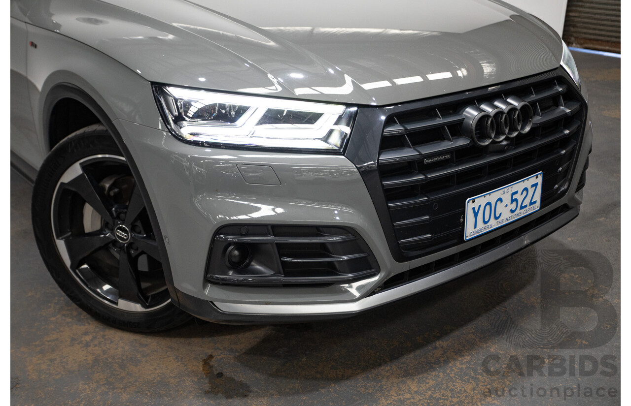 07/17 Audi Q5 2.0 TFSI Quattro S-line Black (AWD) FY MY17 4D Wagon Quantum Grey Metallic Turbo 2.0L