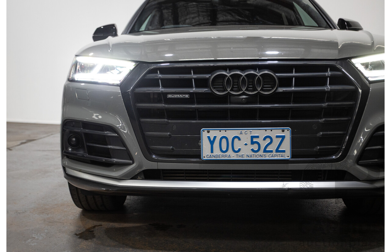 07/17 Audi Q5 2.0 TFSI Quattro S-line Black (AWD) FY MY17 4D Wagon Quantum Grey Metallic Turbo 2.0L