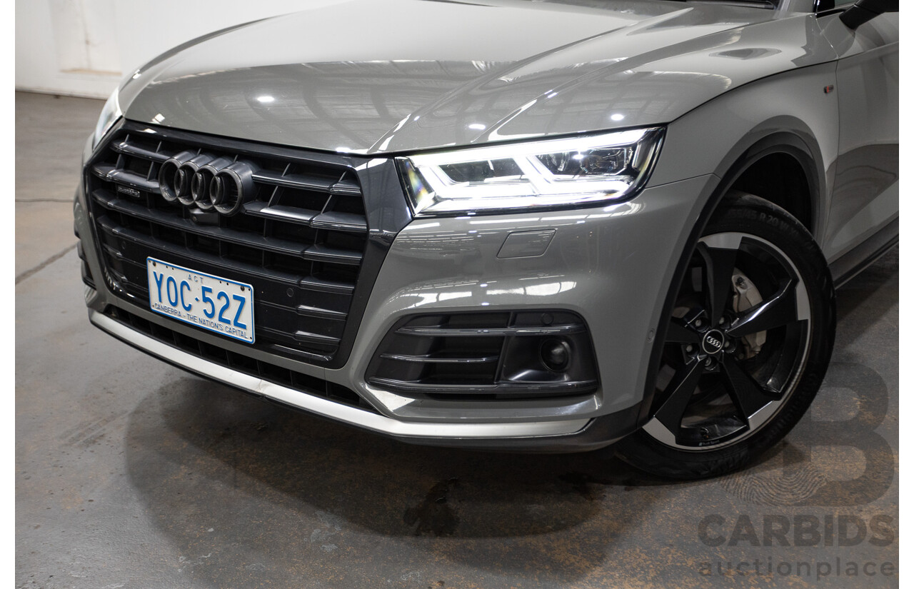 07/17 Audi Q5 2.0 TFSI Quattro S-line Black (AWD) FY MY17 4D Wagon Quantum Grey Metallic Turbo 2.0L
