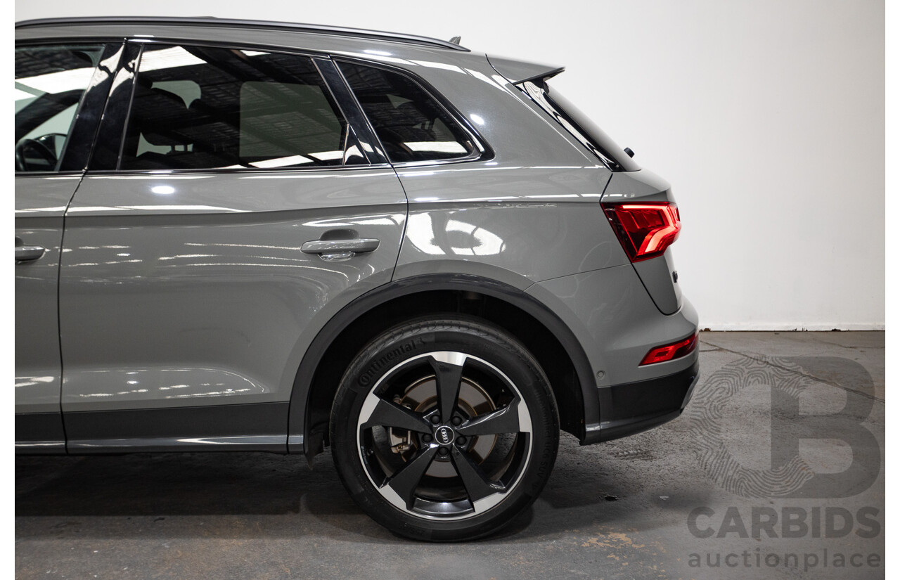 07/17 Audi Q5 2.0 TFSI Quattro S-line Black (AWD) FY MY17 4D Wagon Quantum Grey Metallic Turbo 2.0L