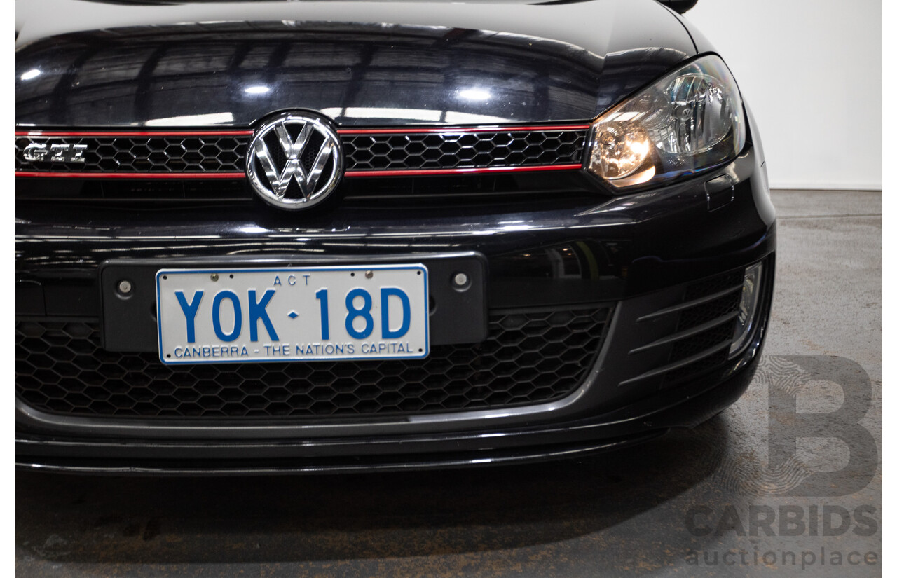 9/2012 Volkswagen Golf GTi 1K MY12 5d Hatchback Deep Black Pearl Turbo 2.0L
