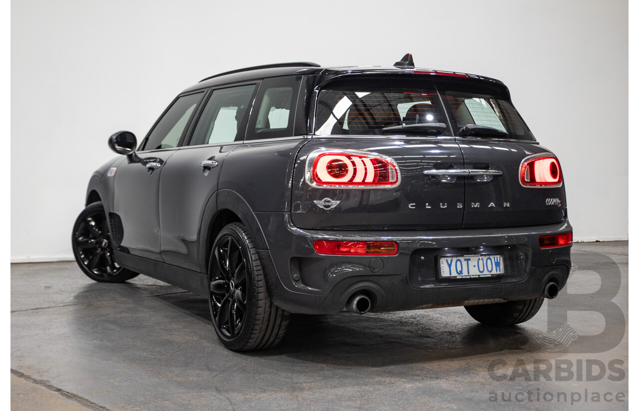 01/2017 Mini Cooper S CLUBMAN F54 4D Wagon Thunder Grey Turbo 2.0L