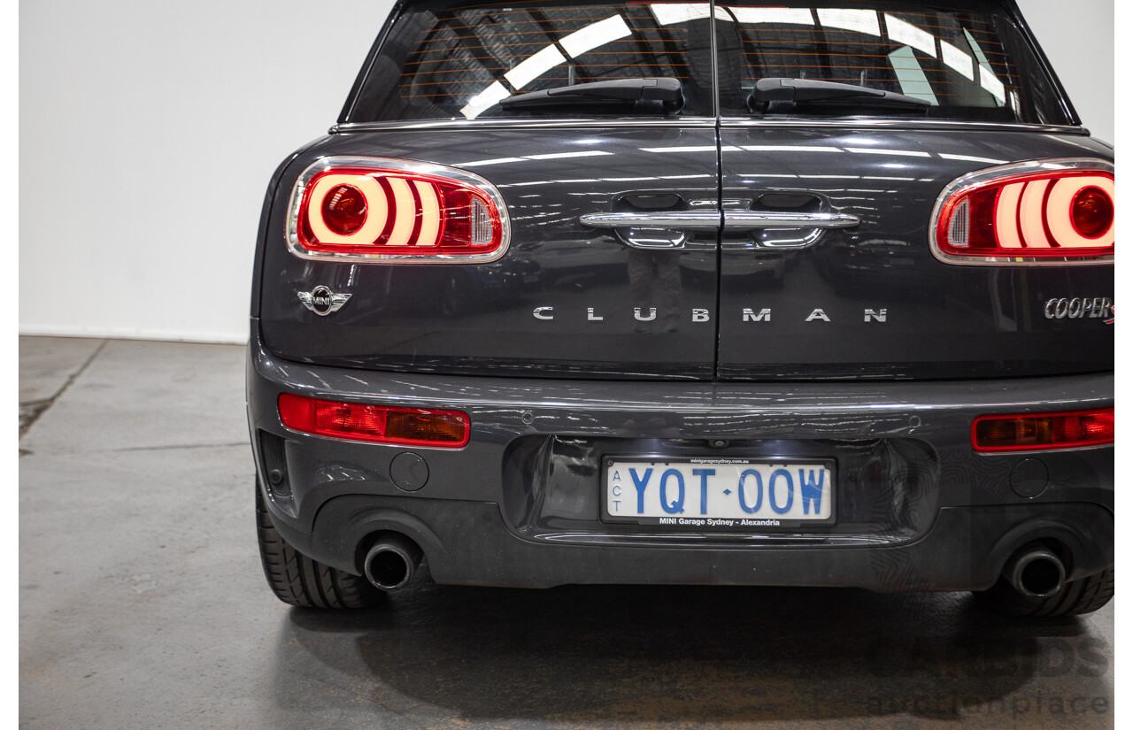 01/2017 Mini Cooper S CLUBMAN F54 4D Wagon Thunder Grey Turbo 2.0L