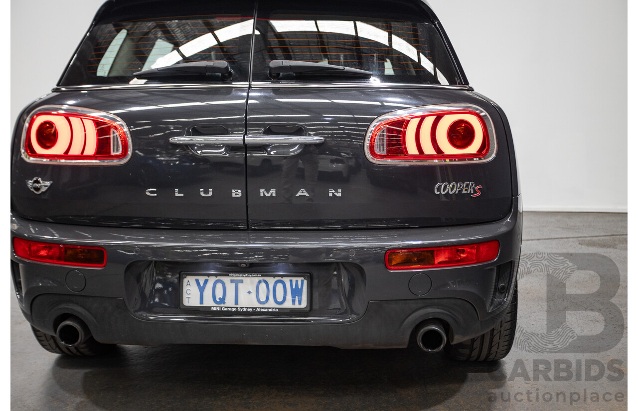 01/2017 Mini Cooper S CLUBMAN F54 4D Wagon Thunder Grey Turbo 2.0L