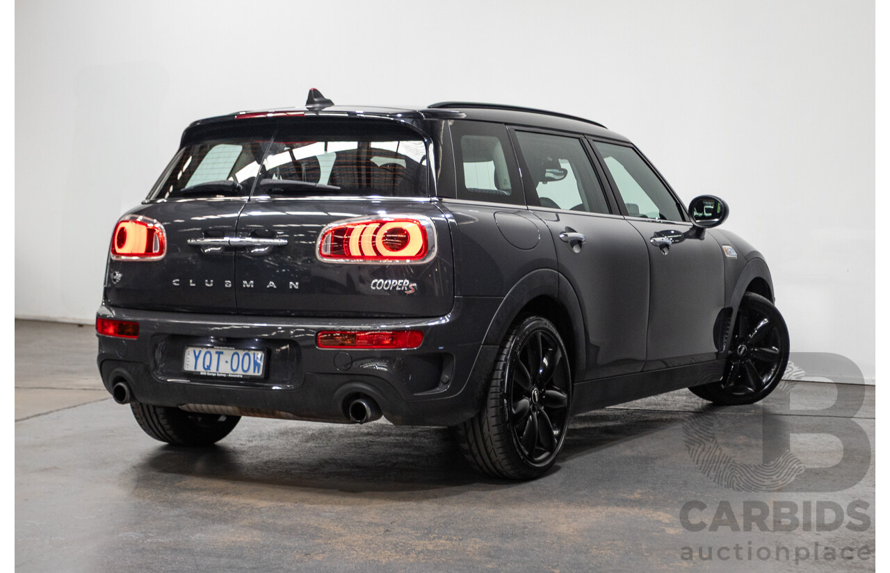 01/2017 Mini Cooper S CLUBMAN F54 4D Wagon Thunder Grey Turbo 2.0L