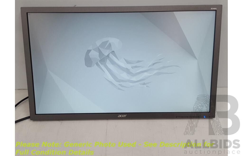 Acer (B246HL) 24-Inch Full HD (1080p) Widescreen LCD Monitor