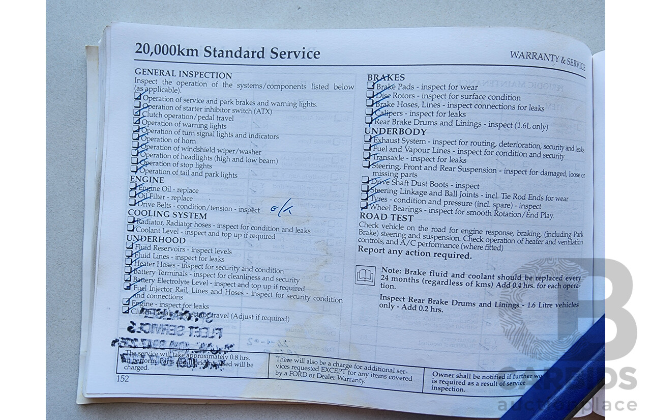 12/2000 Ford Laser LXi KN 4d Sedan Silver 1.6L