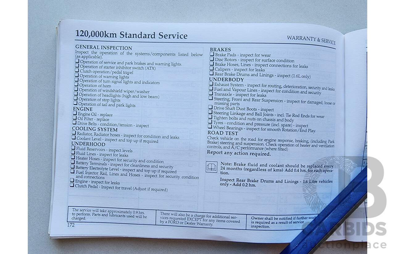 12/2000 Ford Laser LXi KN 4d Sedan Silver 1.6L