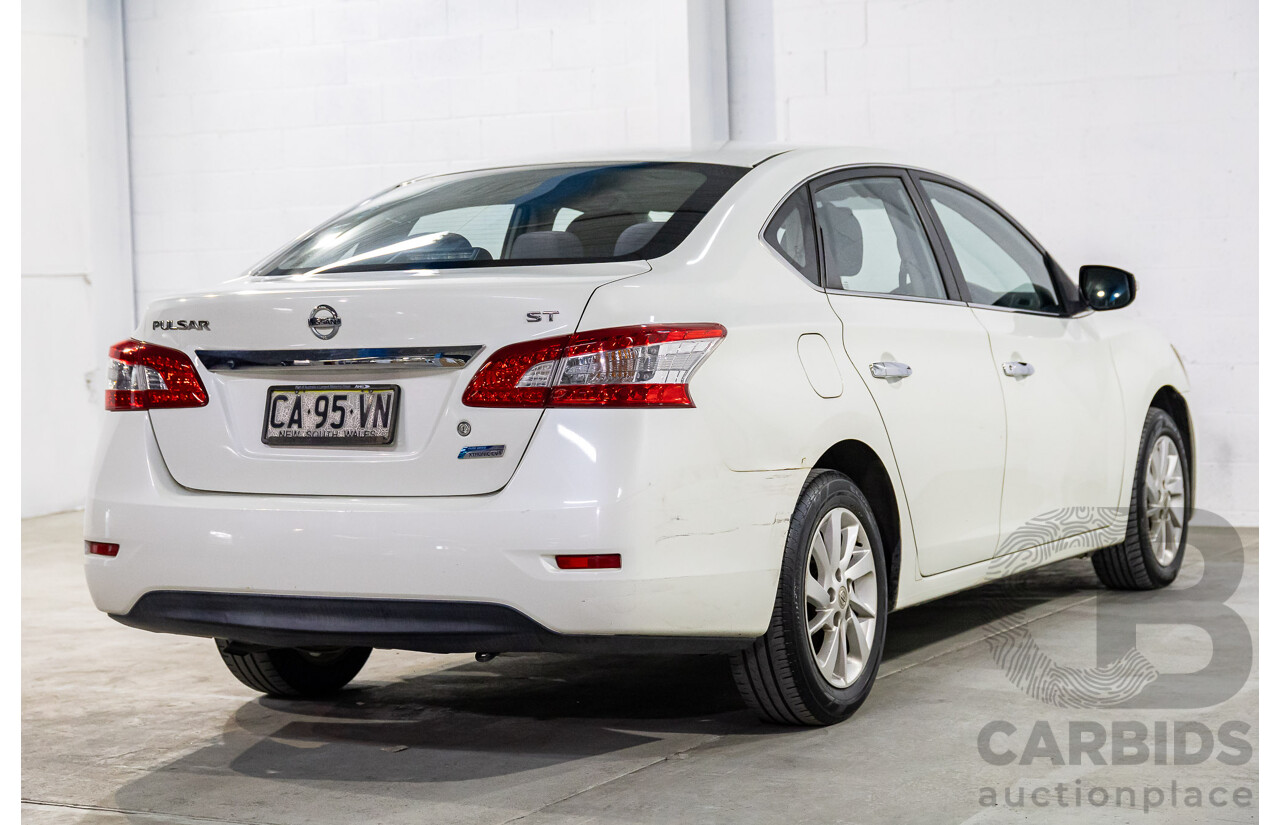 9/2014 Nissan Pulsar ST B17 4d Sedan Diamond White 1.8L