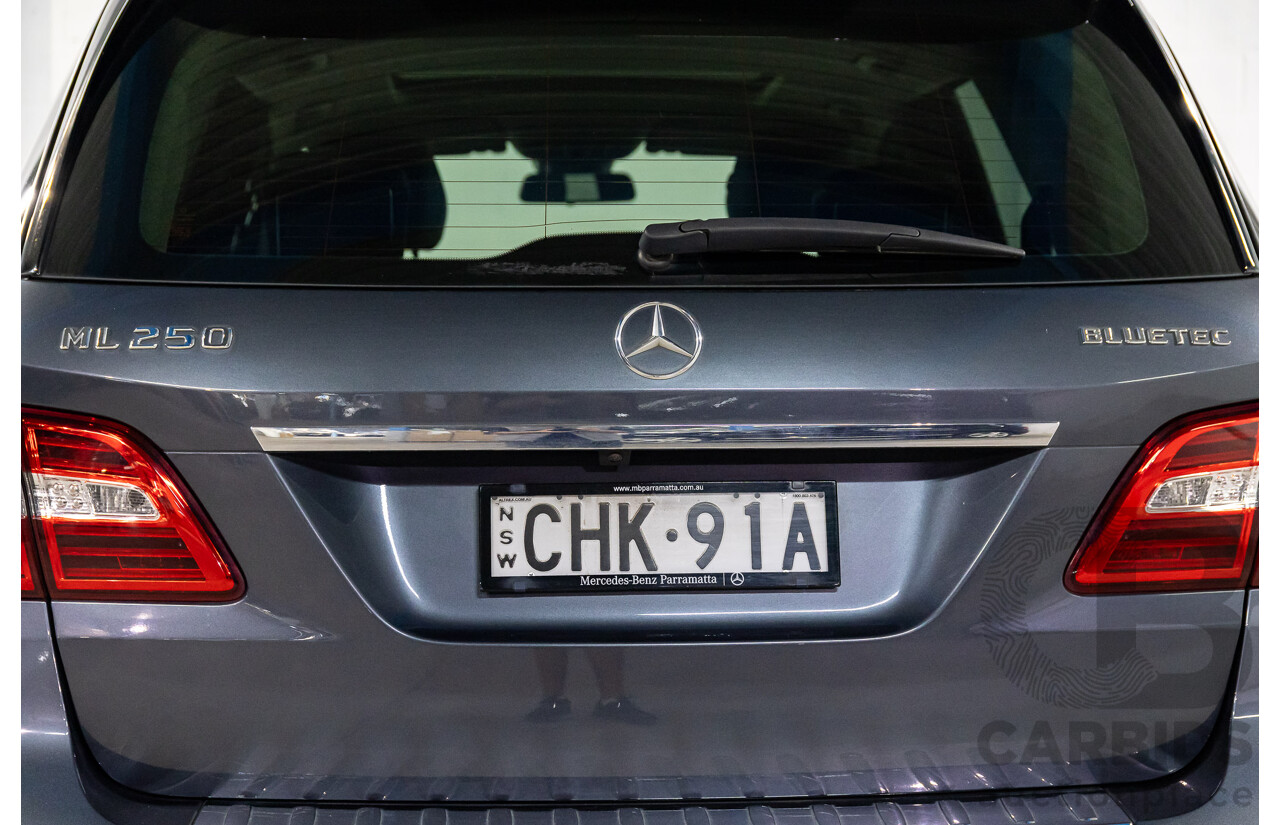 4/2012 Mercedes-Benz ML250 CDI Bluetec (4x4) 166 4d Wagon Tenorite Grey Metallic Turbo Diesel 2.1L