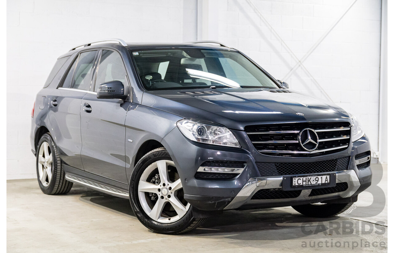 4/2012 Mercedes-Benz ML250 CDI Bluetec (4x4) 166 4d Wagon Tenorite Grey Metallic Turbo Diesel 2.1L