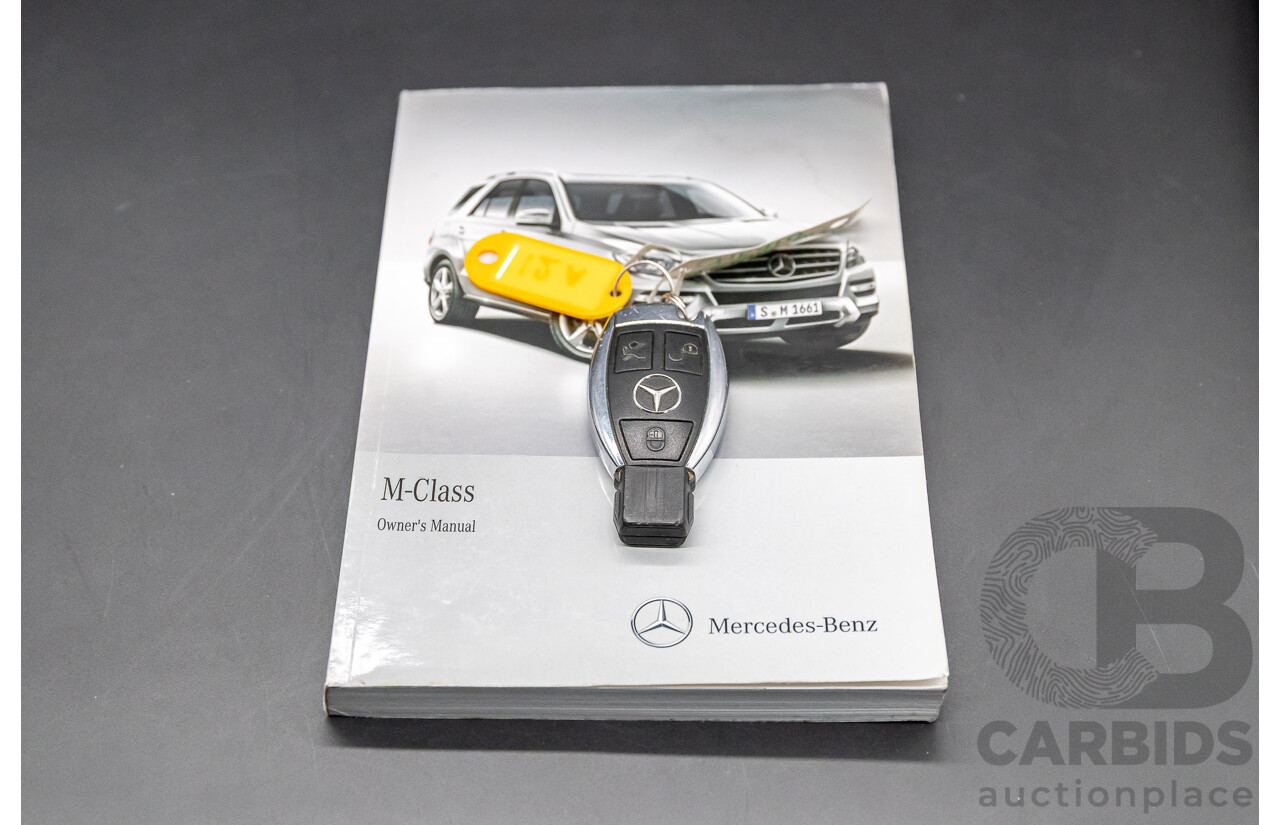 4/2012 Mercedes-Benz ML250 CDI Bluetec (4x4) 166 4d Wagon Tenorite Grey Metallic Turbo Diesel 2.1L