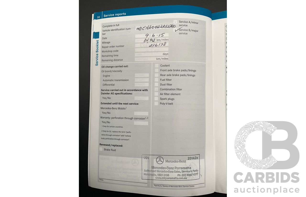 4/2012 Mercedes-Benz ML250 CDI Bluetec (4x4) 166 4d Wagon Tenorite Grey Metallic Turbo Diesel 2.1L