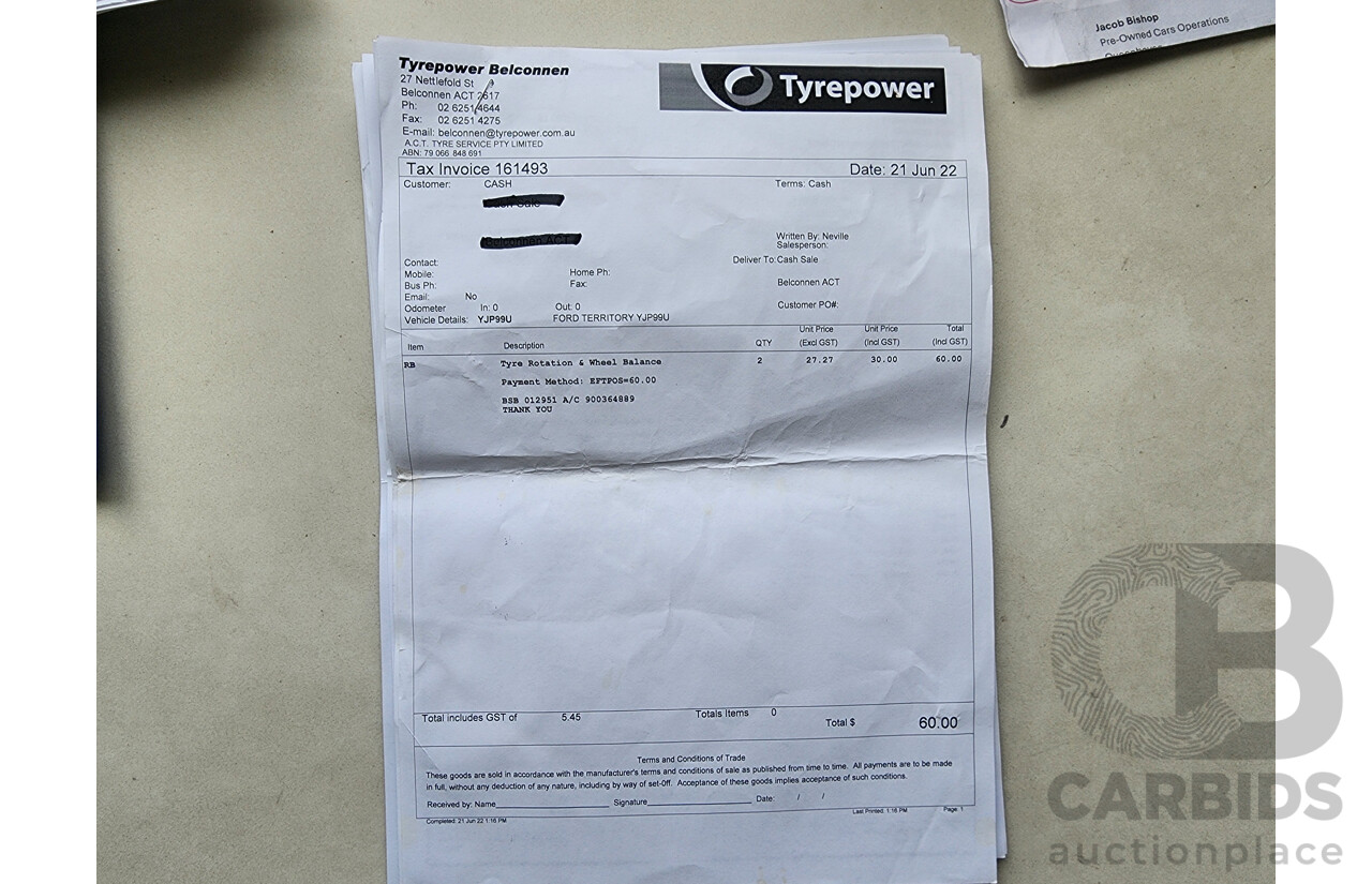 5/2013 Ford Territory TS (4x4) SZ 4d Wagon White 2.7L