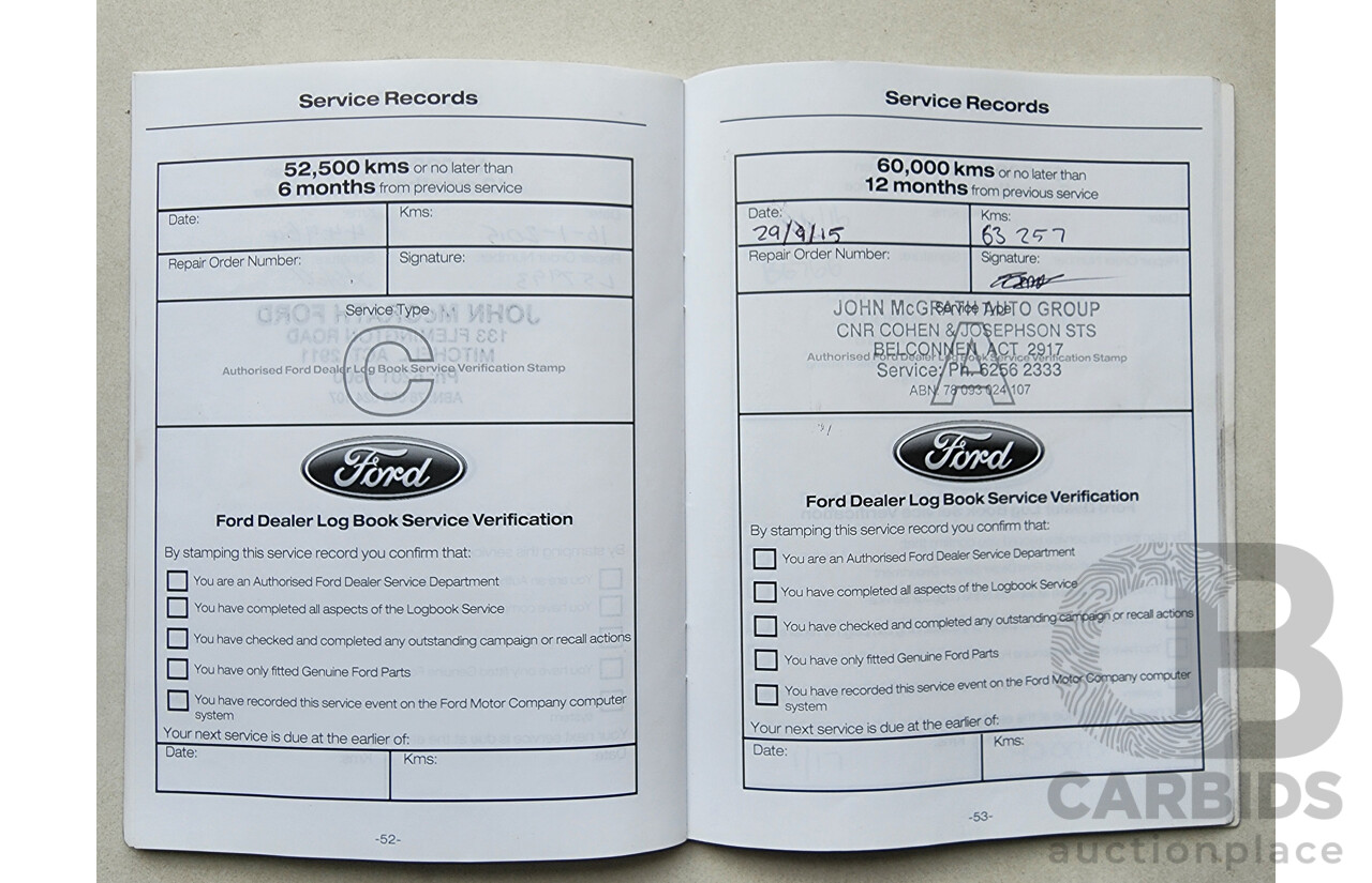 5/2013 Ford Territory TS (4x4) SZ 4d Wagon White 2.7L