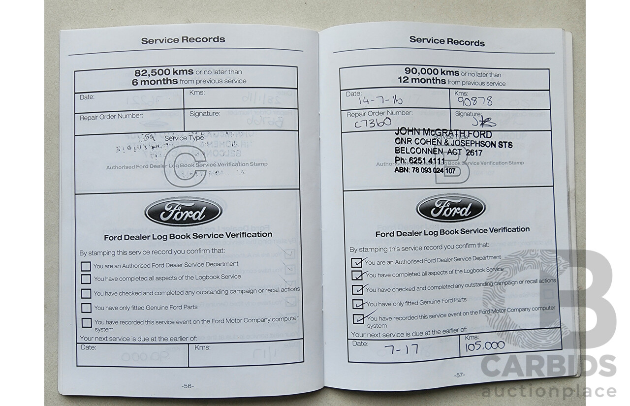 5/2013 Ford Territory TS (4x4) SZ 4d Wagon White 2.7L