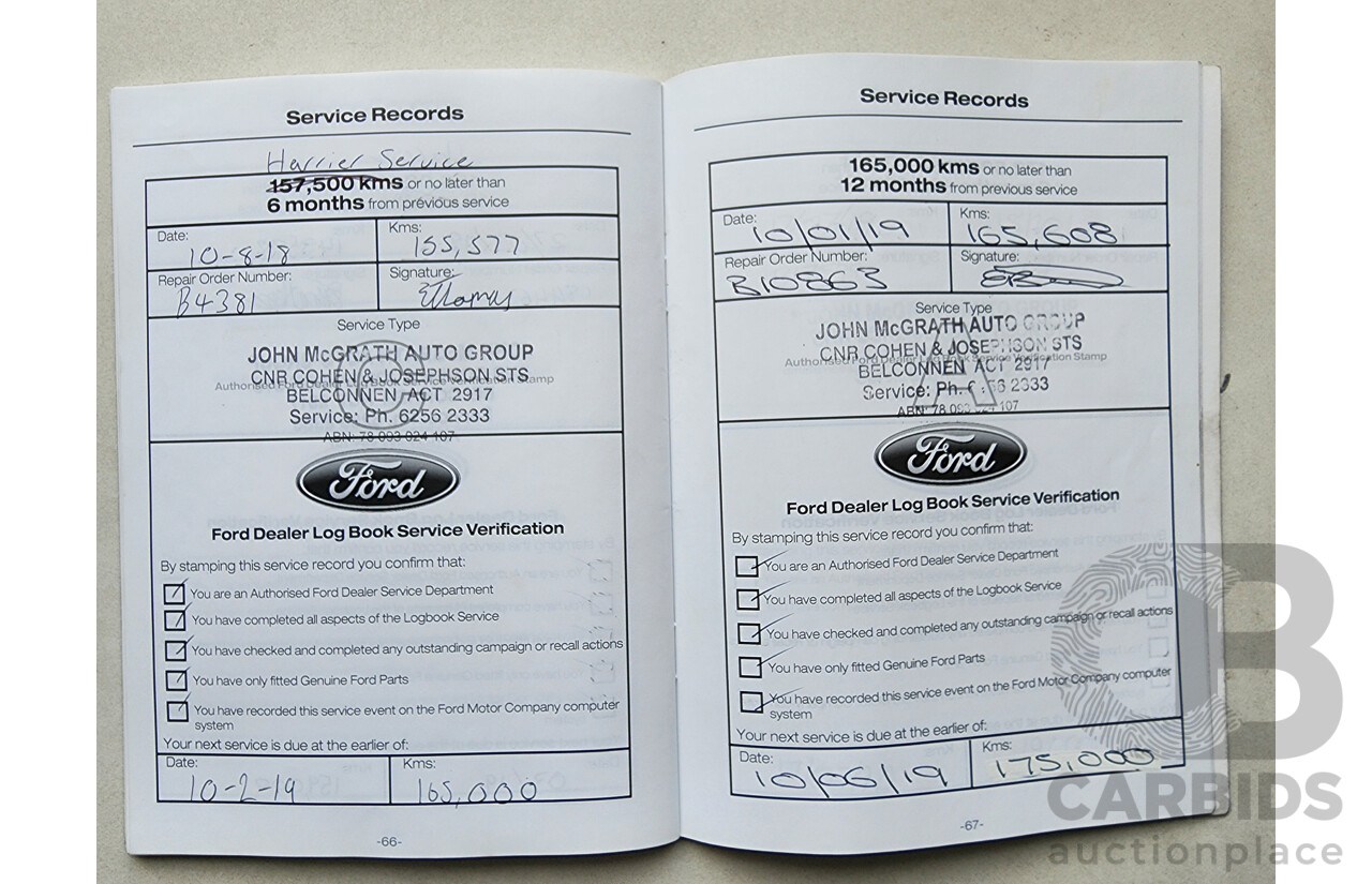 5/2013 Ford Territory TS (4x4) SZ 4d Wagon White 2.7L